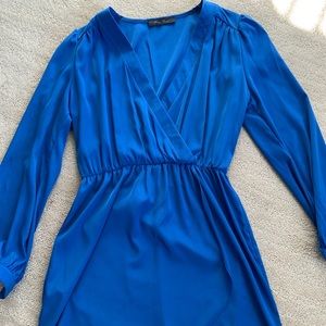 LuLus Wrap Blue Dress Worn Once